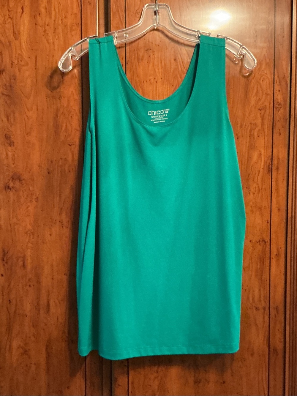 Chico's Emerald Green Scoop Neck Tank